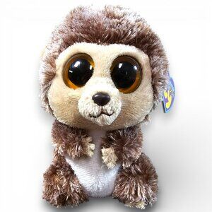Ty Beanie Boos Spike Hedgehog Beanbag Plush Toy Solid Eyes w/ Purple Tag 2011 6"